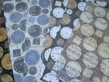 6x VINTAGE CLOCKS Shabby Chic A4 Sheets Backing Papers CARD MAKING/SCRAPBOOKING 