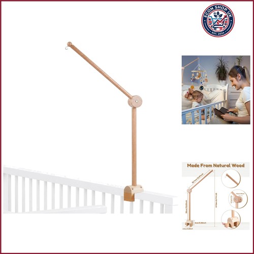 Wooden cot mobile - wooden, arm