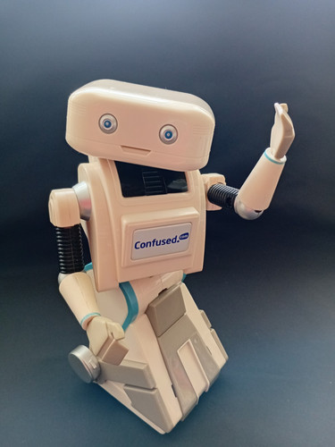 Confused com bri4n robot - robot, toy