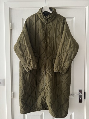 Zara quilted khaki - zara,