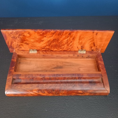 Vintage walnut writing box - vintage,