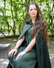 Siesta Green Wizard Cloak LARP