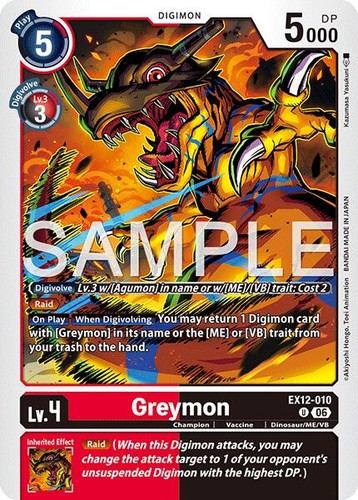 Greymon ex12 010 digimon - greymon,