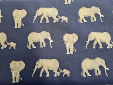 Fabric. Per metre of elephants
