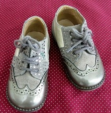 POM D'API Toddler Boys Shoes First Walkers Gold / Bronze Size UK 4.5 Gently Used