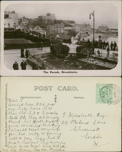 Broadstairs parade 1910 - parade,