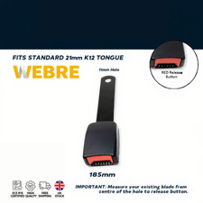 185mm Seat Belt Buckle Receiver Universal Fit Secure Lock  Car Van Bus