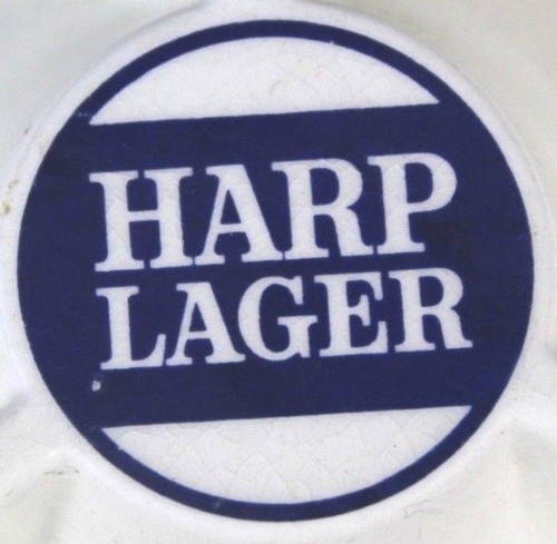 Harp lager large round - harp, ashtray