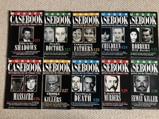 *Volume 121-130* Murder Casebook Magazines - Vintage Weekly Crime Collection x10