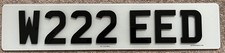 PREFIX PRIVATE CAR REG NUMBER PLATE (W222 EED) ALL FEES PAID