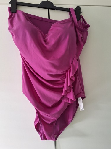 Fusia pink swimming costume - swimming,