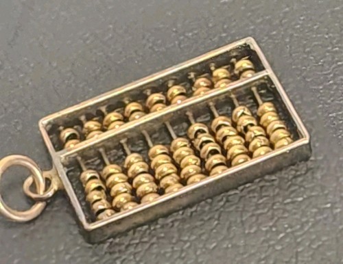 Antique 14k gold abacus - 14k,
