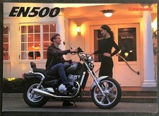 KAWASAKI EN500 Motorcycle Sales Brochure c1992 #99948-1092 ALL-E I-VIII