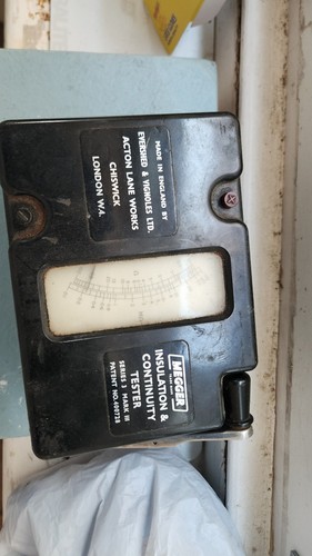Megger vintage test meter - vintage,