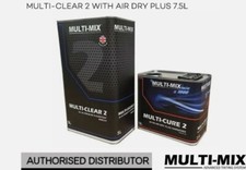 MULTIMIX MULTI CLEAR 2 HS 2K CLEARCOAT KIT 7.5LTR + AIR DRY PLUS + HARDENER