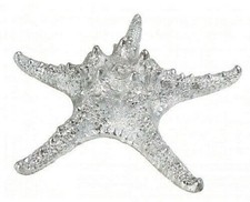 Silver resin starfish - resin, nautical