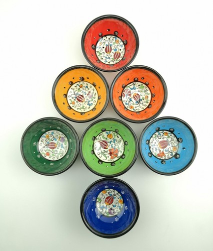 Hand painted ceramic bowls - hand,