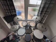 Sonor Force 505  Drum Kit Piano  Black  5 Piece Used  with mesh heads