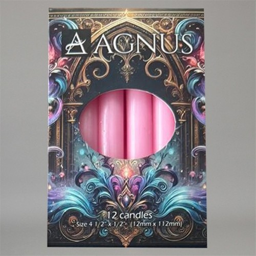 Pink spell candles pack - pink, 12