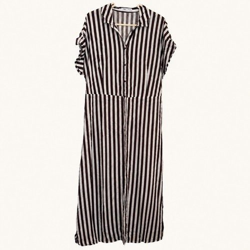 Sinsay brown white striped - brown,