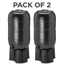 2x 210L Water Butt Kit Garden
