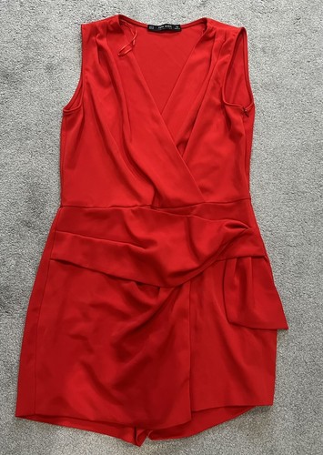 Zara red playsuit - zara,