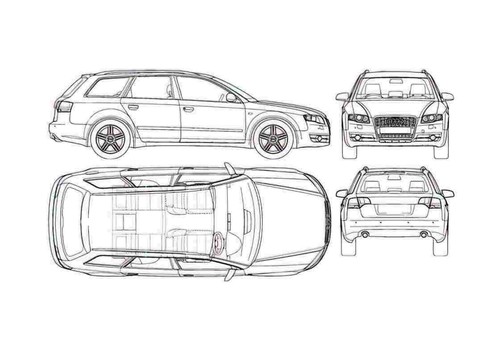 Photo blueprint audi - blueprint,
