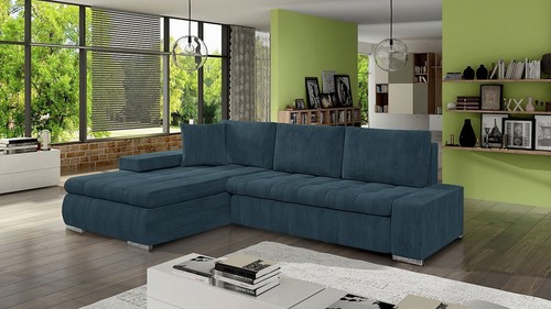 Corner sofa bed with storage - sofa,