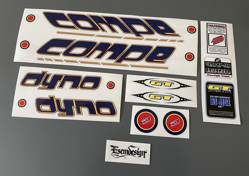 Dyno compe 2001 bmx decal - bmx, set