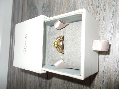 Clogau 9ct peridot celtic ring - 9ct,