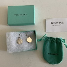Silver Return To Tiffany Disc Earrings 