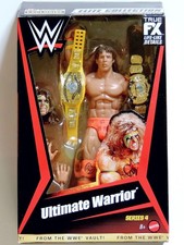 WWE ULTIMATE WARRIOR MATTEL ELITE FROM THE VAULT 4 WRESTLING FIGURE WWF BELTS