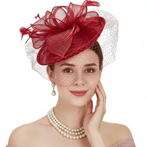 Saucer sinamay headband - saucer,