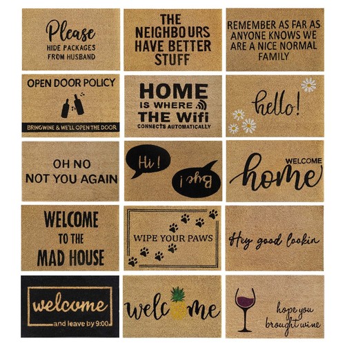 Funny coir door - door, mat