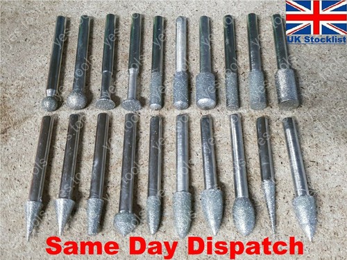 Fine diamond burr set - diamond,