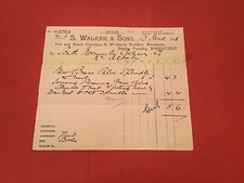 S Walker & Sons Mansfield 1908