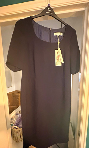 Damsel dress navy shift - in,