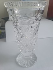 Vintage 1970s 7" Waterford Crystal Kinsale Trumpet Flower Vase Made In Ireland