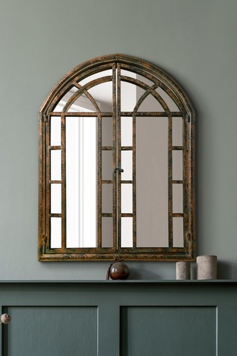 Mirroroutlet large dark - mirroroutlet, rustic
