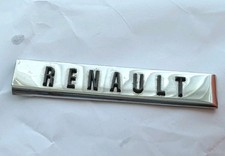 1960's-70's Classic RENAULT R10 Car Badge - Front - Stainless VGC