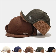 Berber Fleece Cap Winter Sherpa Hat Women Men Thickened Windproof Earflap Cap