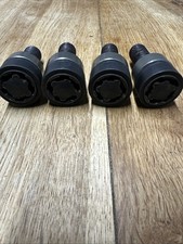Porsche Black Locking Wheel Bolts Used for Alloy Wheels Set of 4. Comes with key