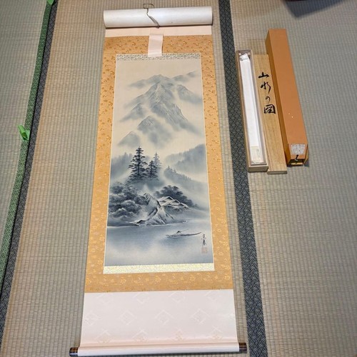 Japanese sumi ink painting - sumi-e,