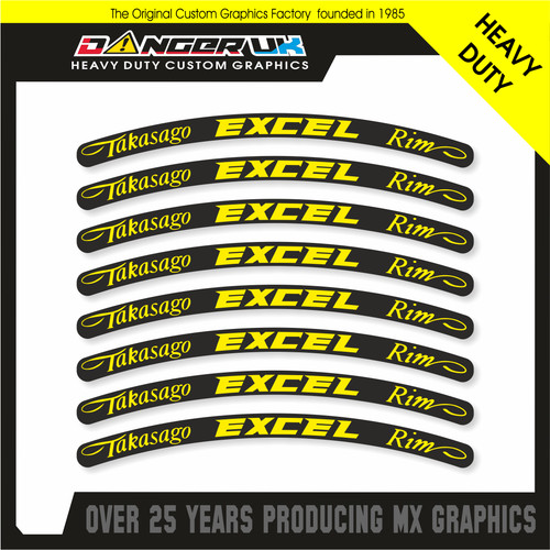 Excel takasago rim stickers - takasago,