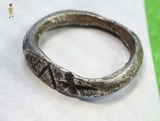 ✅ ANCIENT SILVER ROMAN RING WITH INCRUSTATIONS  - 100 - 300, 1st - 3rd CENTURY