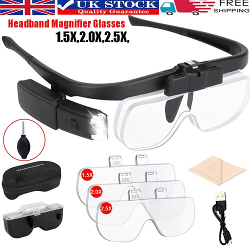 450 magnifier glasses with - 450%,