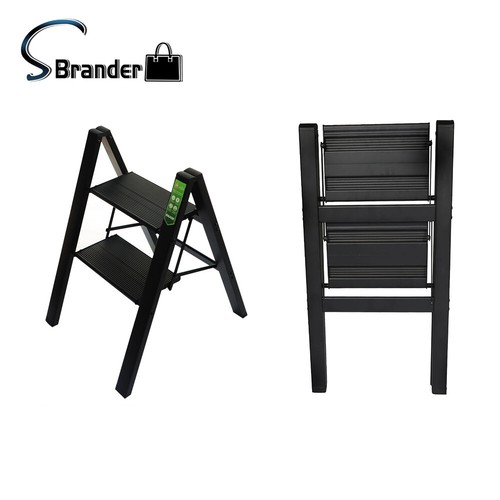 Portable step black ladder - step,