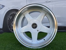 4X15" 4X100/4X114.3 Azev Type A Style White Wheels Fits For: E30, Honda, Mazda