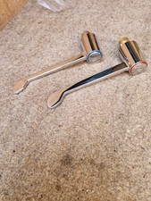 PAIR OF HOT AND COLD 1/2" REPLACEMENT EXTENDED LEVER TAP TOPS..QUARTER TURN.
