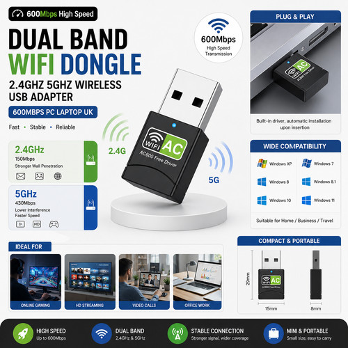 Dual band wifi dongle 4ghz - dual,